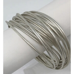 Silpada Sterling 21 Bangle Salute Interlocking Set